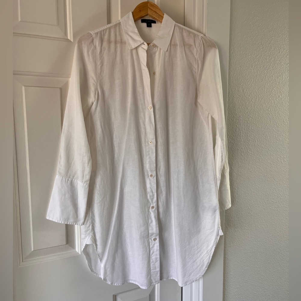 J. Crew Linen Shirt Dress